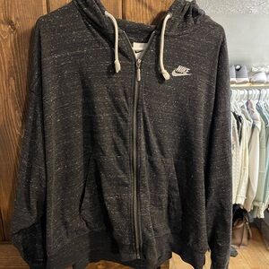 Nike Charcoal Zip-Up Hoodie